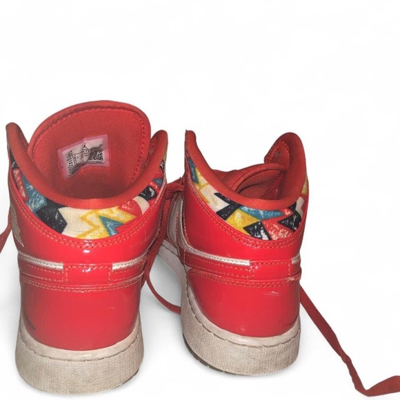 Nike Red and White Sneakers - Picture 3 of 6